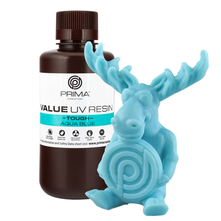 Primacreator Value tough UV pryskyřice (ABS like) - 500 ml - Aqua Blue