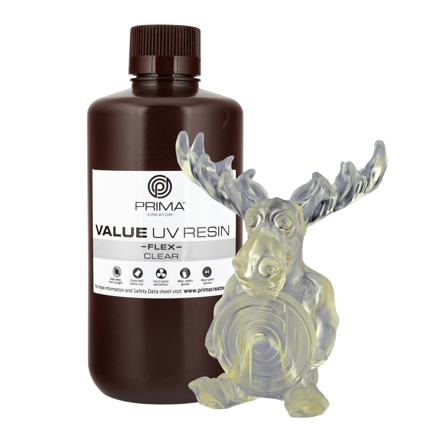 PrimaCreator Value Flex UV Resin - 1000 ml - Clear PrimaCreator Value Flex UV Resin - 1000 ml - Clear