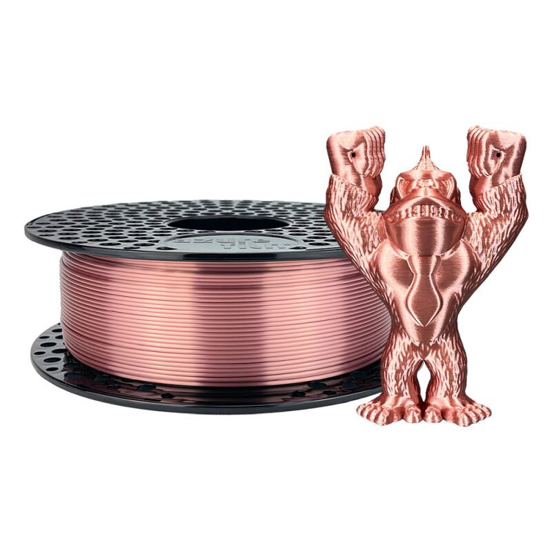 Filament AzureFilm PLA SILK TMAVĚ MĚDĚNÁ 1,75 mm 1 kg.