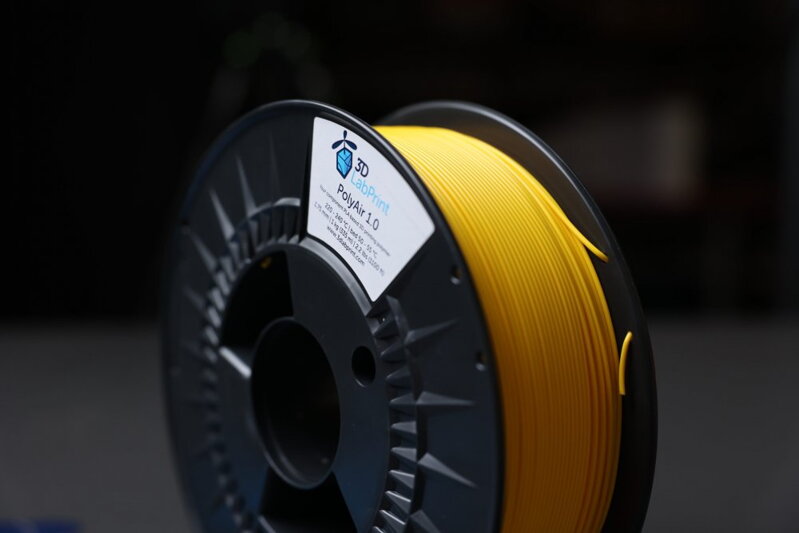 Filament 3DLabPrint POLY AIR 1.0 YELLOW 1,75 mm 1 kg