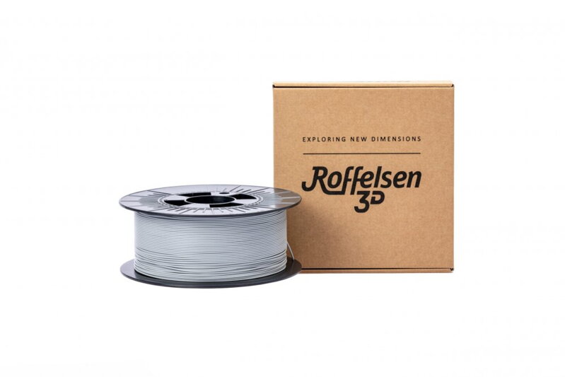 Filament Roffelsen3D PLA ŠEDÁ "ELEPHANT" 1,75 mm 1 kg